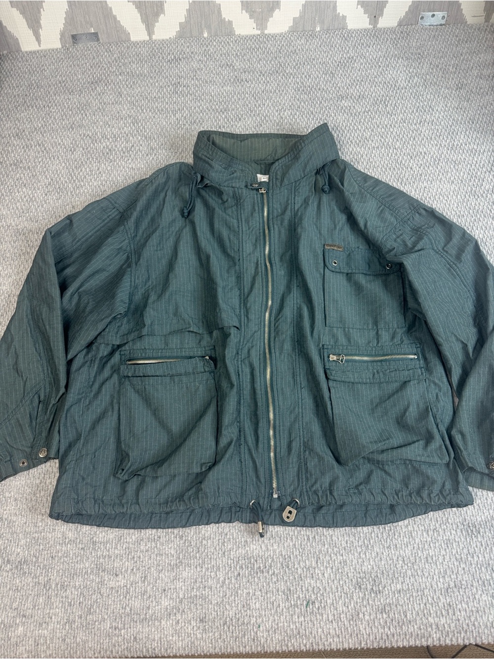 Y2K Calvin Klein Jacket Sz XL Green Mens